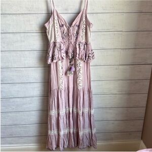 Chelsea & Violet Lavender Boho Maxi Dress